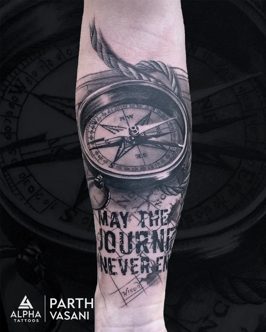 Travel tattoo for man