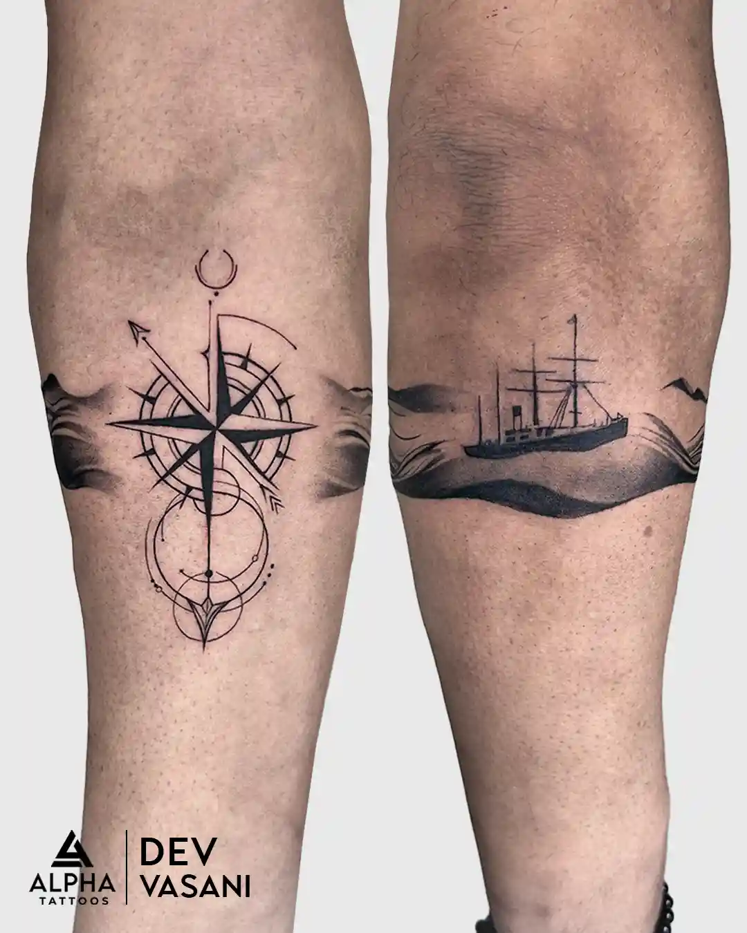 simple armband tattoo stencil